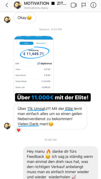 1% Elite erfahrungen Testimonials Schülerberichte