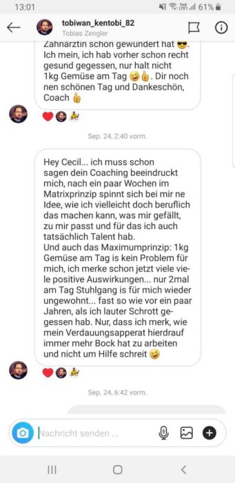 Matrixprinzip erfahrungen Testimonials Schülerberichte